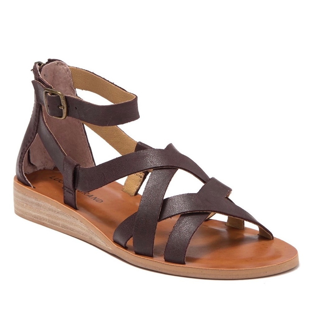 NIB Lucky Brand Hadzy Cage Gladiator Sandal 9M